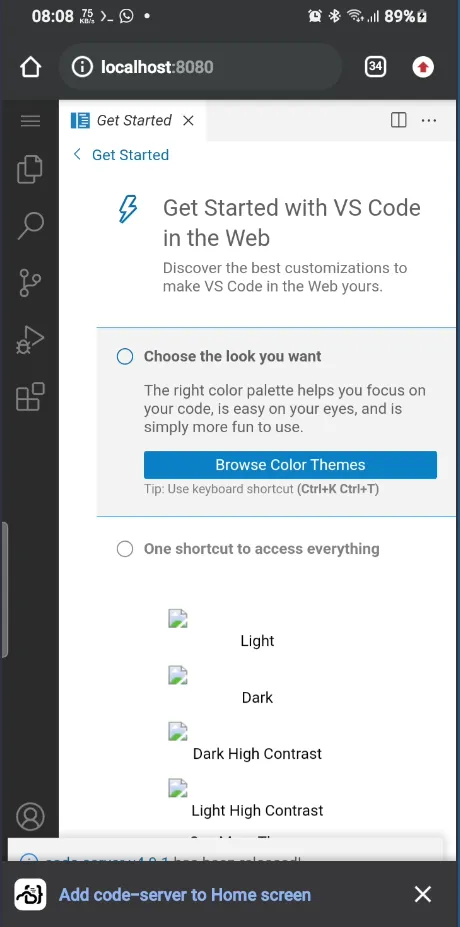 Changing
User