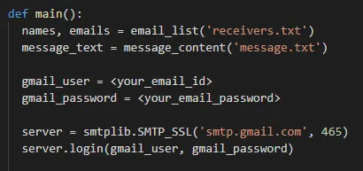 Setting up SMTP