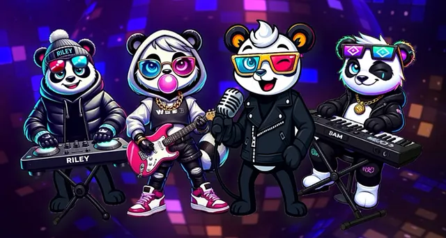 Virtual Panda Band BAMBITZ Fair Launches $BAM Token on Solana, a Memecoin Powered by Beats