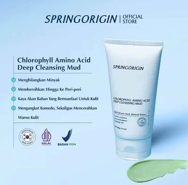 SPRINGORIGIN Chlorophyll Amino Acid Mud Mask Cleanser