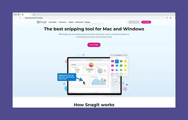 Snagit Landing Page