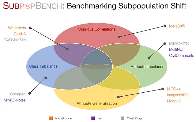 Il benchmark SubpopBench. (Immagine dell'autore)