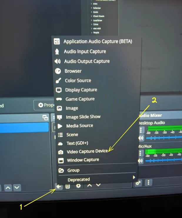 Adding Video Capture Device