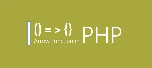 Arrow function in PHP