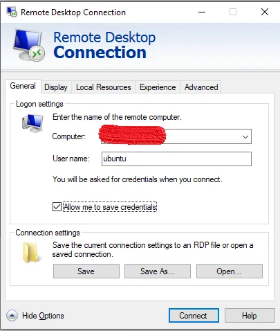 config instancia