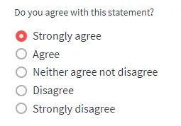Domanda a risposta multipla utilizzando i pulsanti radio di Streamlit - screenshot dell'autore