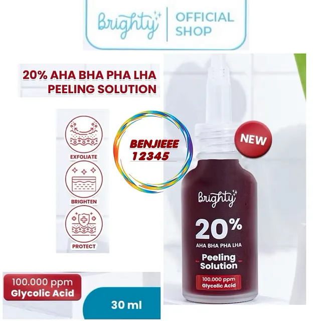 Pratinjau Brighty 20% AHA BHA PHA LHA Peeling Solution