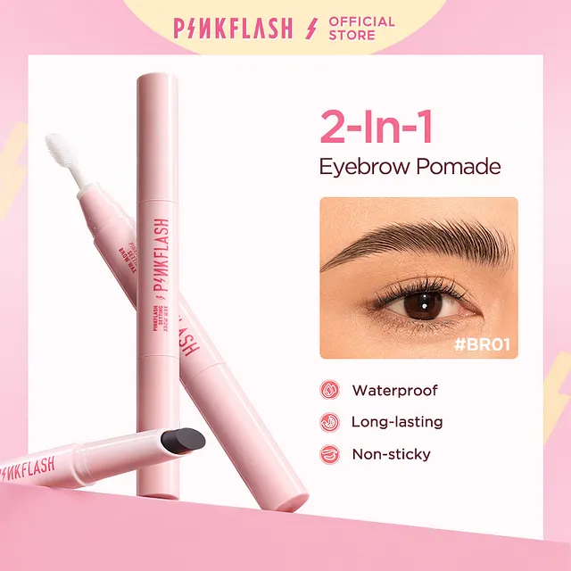 PINKFLASH 2-in-1 Waterproof Sculpting Brow Wax + Brush