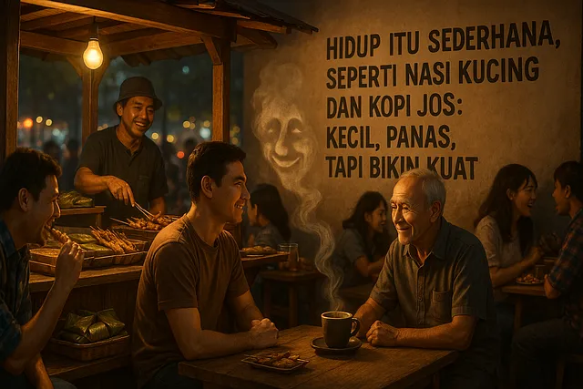 Gambar Filosofi Hidup dari Angkringan