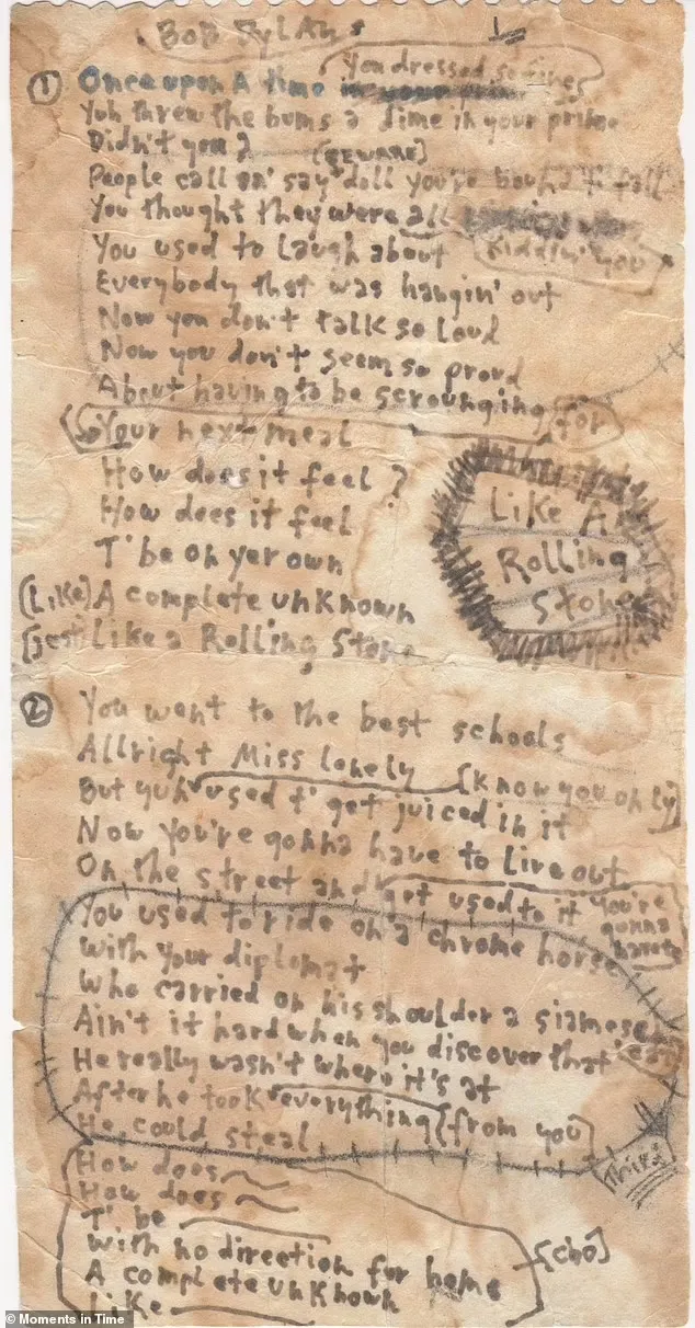 Lyrics Manuscript