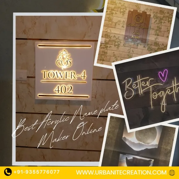 Best Acrylic Name plate maker online Urbanite Creation Best Acrylic Name plate maker online Urbanite Creation