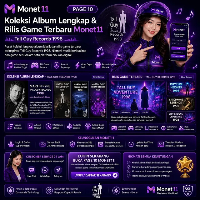 Page 10 | Koleksi Album Lengkap & Rilis Game Terbaru Monet11 - Tall Guy Records 1998