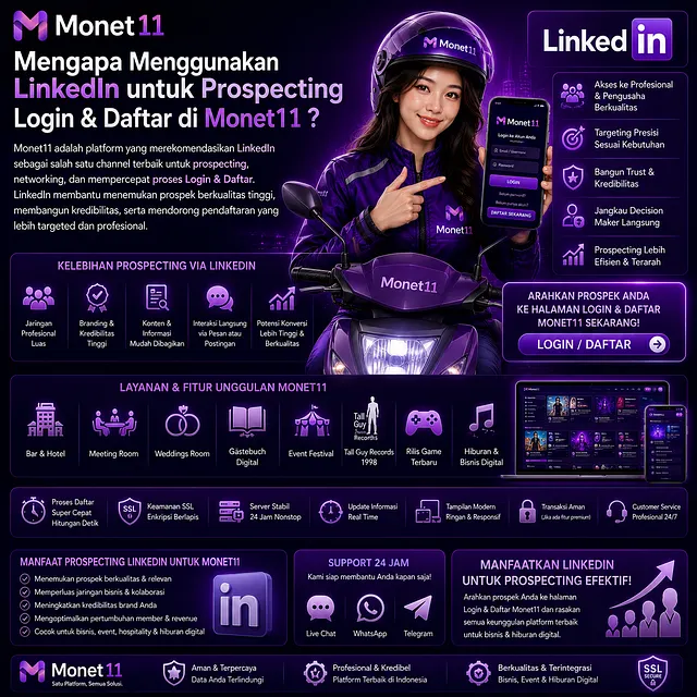 Mengapa Menggunakan LinkedIn untuk Prospecting Login & Daftar di Monet11 ?