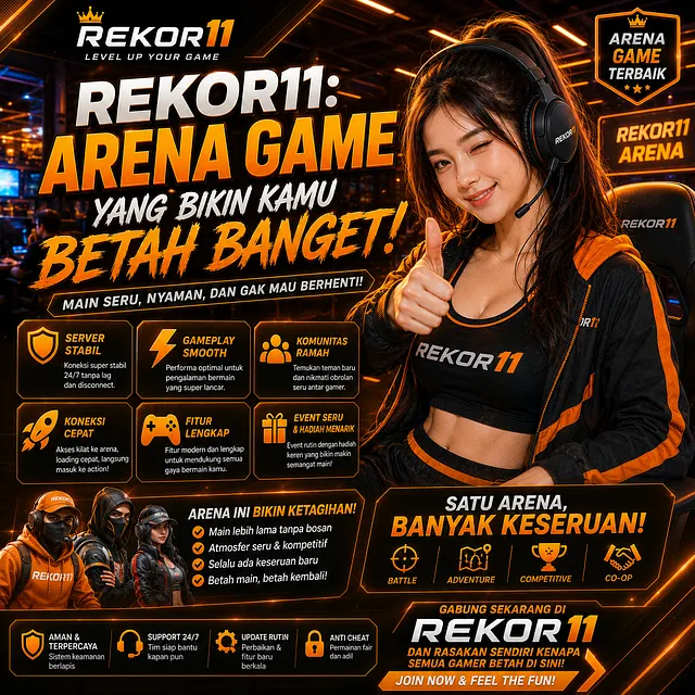 REKOR11: Arena Game yang Bikin Kamu Betah Banget
