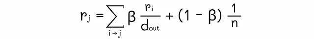 Ecuación vectorial de PageRank