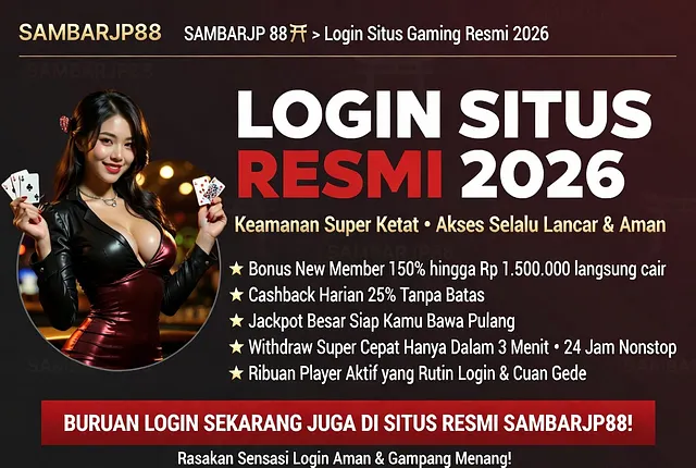 SAMBARJP88 ⛩️ » SAMBARJP 88 ⛩️ » Login Situs Gaming Resmi 2026