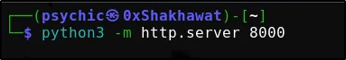 Python3 http server