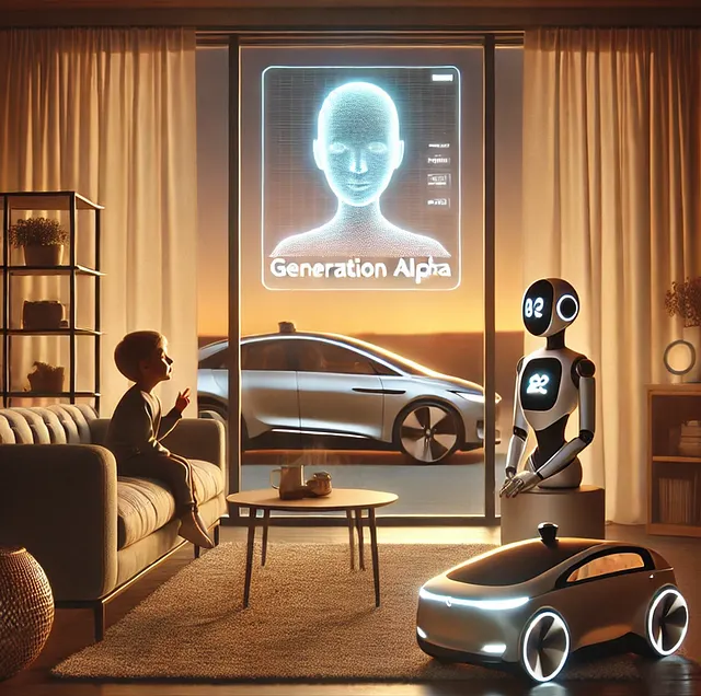 The home of tomorrow is here. And in it, AI isn’t a gadget — it’s part of the family. (DALL-E)