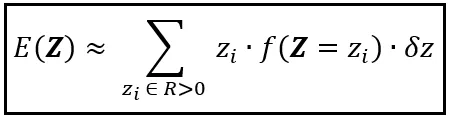 Una valutazione approssimata di E (Z) quando Z è continua (Immagine dell'autore)