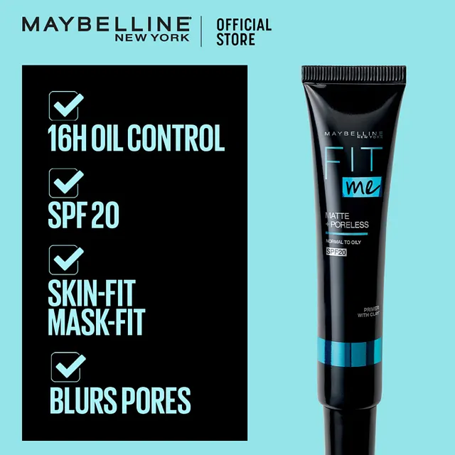 Maybelline Fit Me Matte + Poreless Primer Tahan Lama 16 Jam