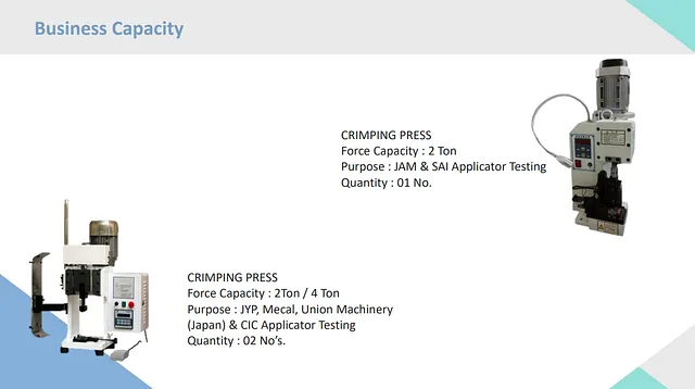 Crimping Press Testing