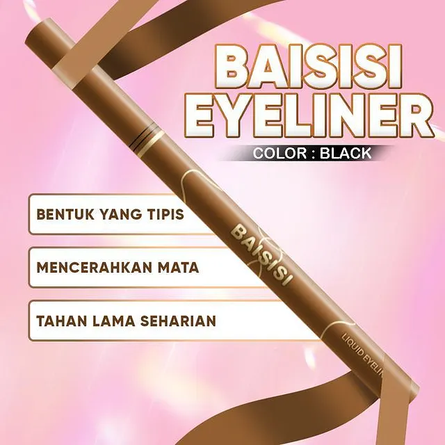 Pratinjau Baisisi Black Eyeliner Precision Pen Tahan Lama