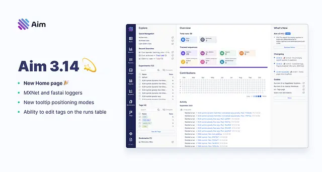 Aim 3.14 — Brand new Home Page!