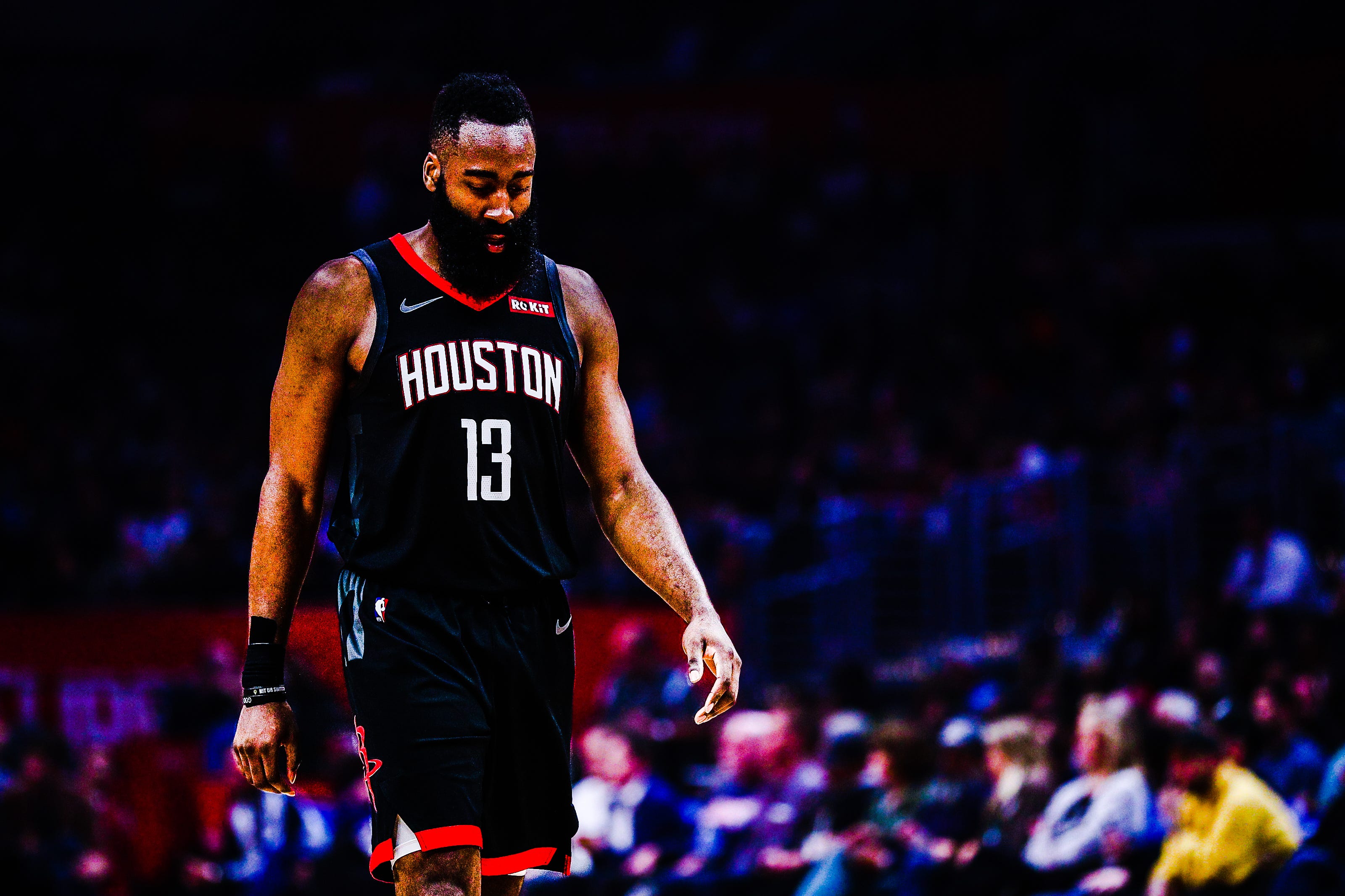 Rockets star James Harden arrives in Houston after delay