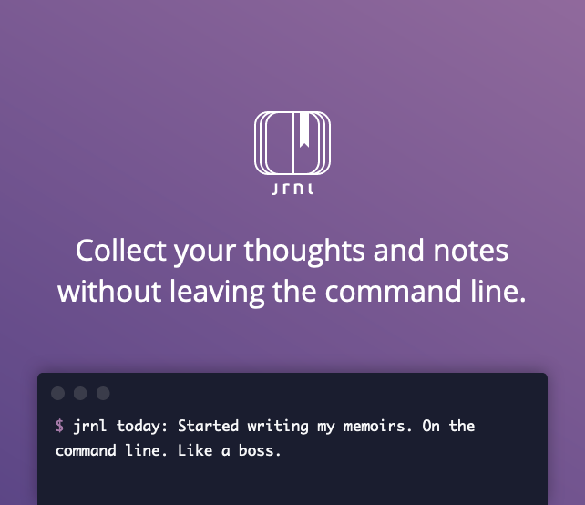 jrnl. A command-line-based note-taking app | by C.A. Exline | An Idea ...