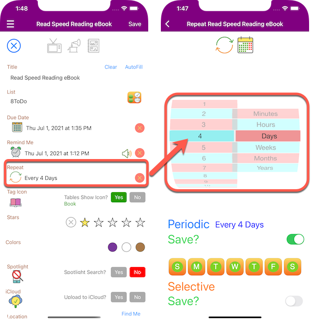 Swift Date/Time Periodic Repeats (Every Day, Week, Month, etc.) by