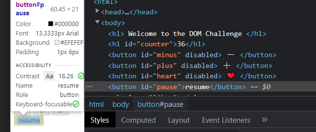 The toggle button in JavaScript. I was looking all over the web to find ...