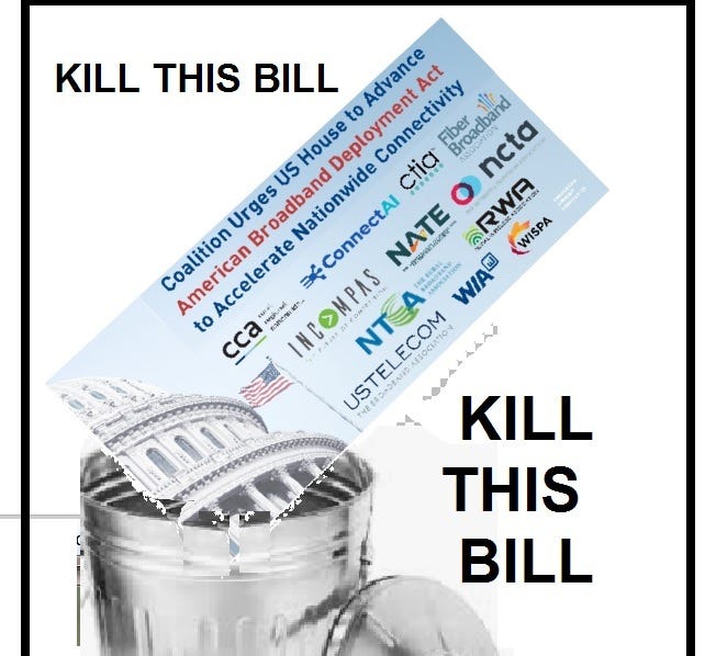 Kill this Bill: H.R. 2289, the “Un”-American Broadband Deployment Act