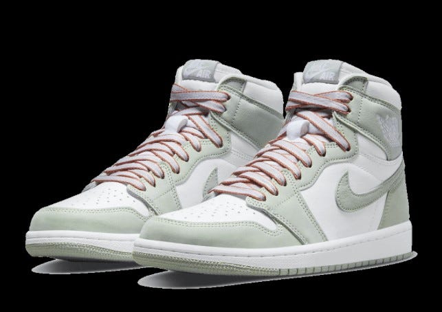 seafoam jordan 1 size 8