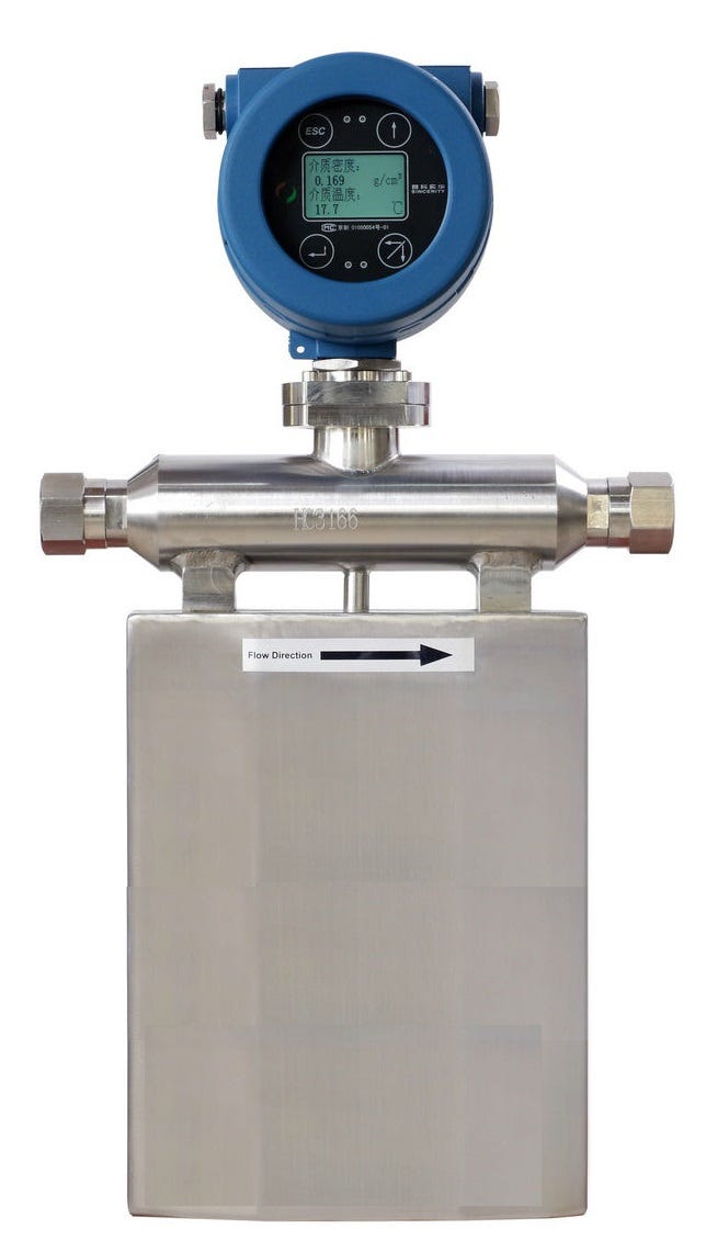Coriolis mass flow meter to measure butane gas mix with liquid,Measure