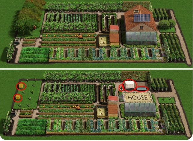 Illustration of Creating An Off-Grid Home Oasis
