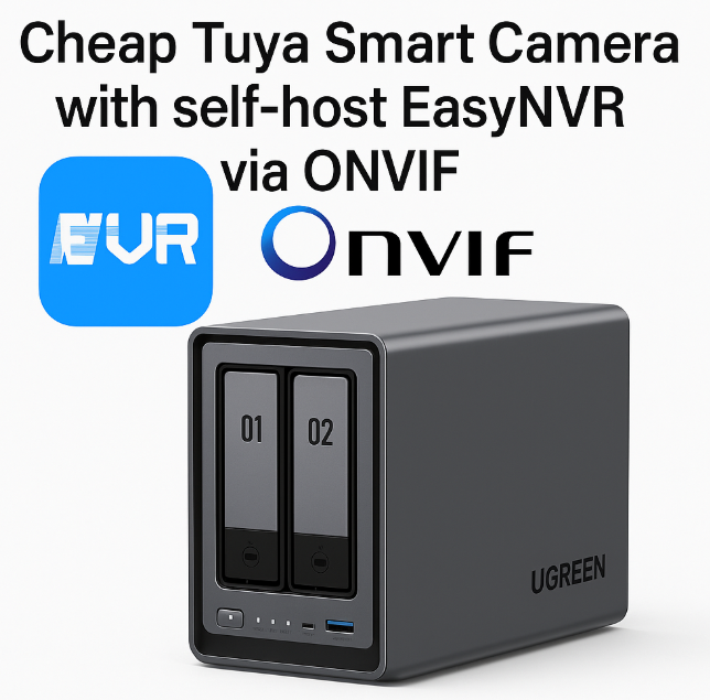 UGNAS Series: Cheap Tuya Smart Camera with self-host EasyNVR via ONVIF
