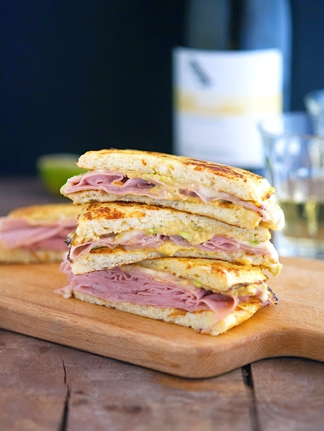 Cauliflower Crust Mortadella and Cheese Panini