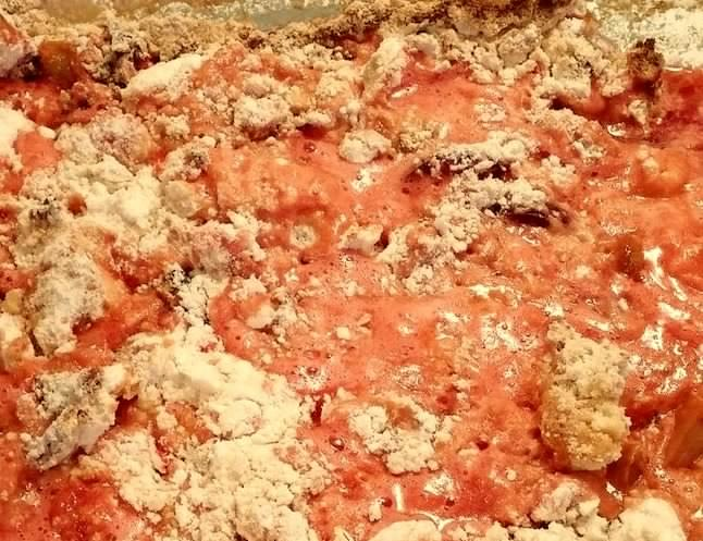 Aunt Kaye’s Rhubarb Dump Cake