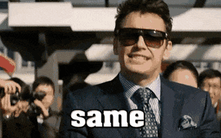 a business man in sunglasses waving his hand in front of his face and the text that says “same, but different, but still same”