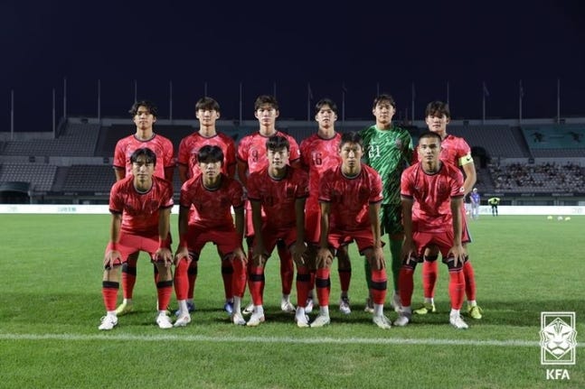 한국 U-19 대표팀, EOU컵 1차전서 태국에 4–1 승리