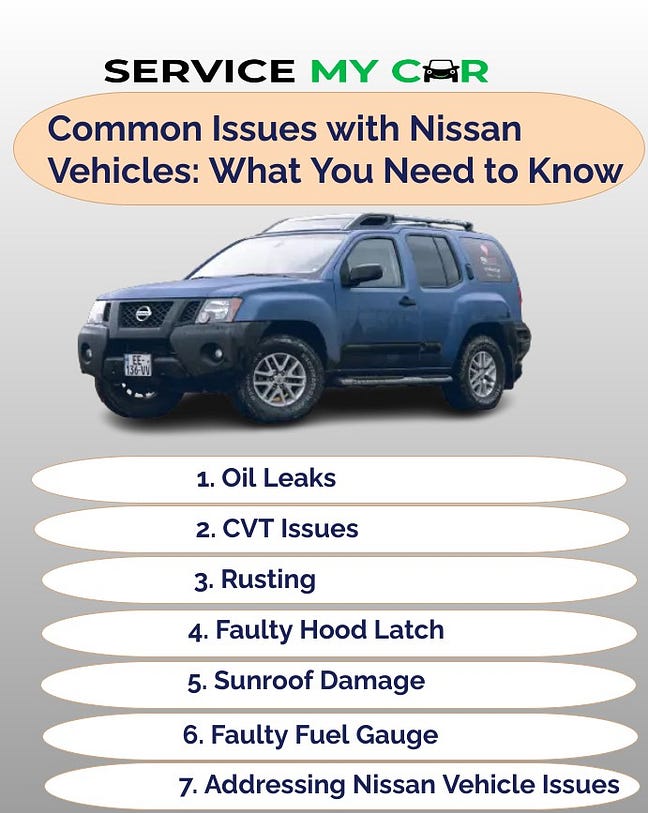 Common Issues with Nissan Vehicles: What You Need to Know