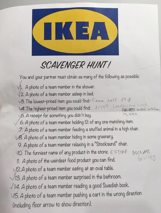 How to Have an Ikea Scavenger Hunt | by Sarah Garone | Medium