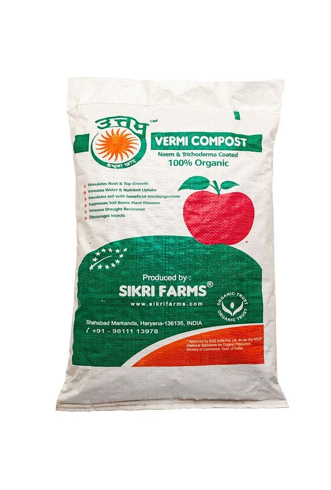 100 Organic 10 kg at Wholesale Rate Sikrifarms Medium