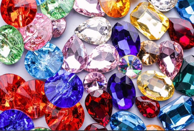 The reality of different stones in a ring