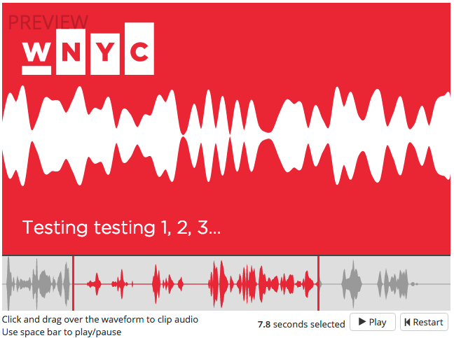The Future of Social Audio is Here, Presenting the Audiogram Generator | by  WNYC | Medium