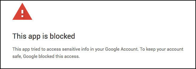 “This App is blocked” error in Google Earth Engine