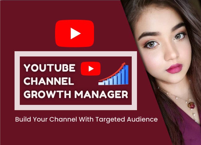 I will be your youtube channel manager to take it to the peak of success