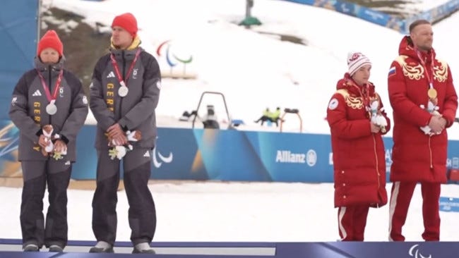 씨유티비스포츠: German Skiers Turn Away on Paralympic Podium, A Moment That Sparked Conversation 🎿