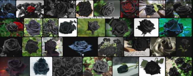 About the black rose tradition and daily life