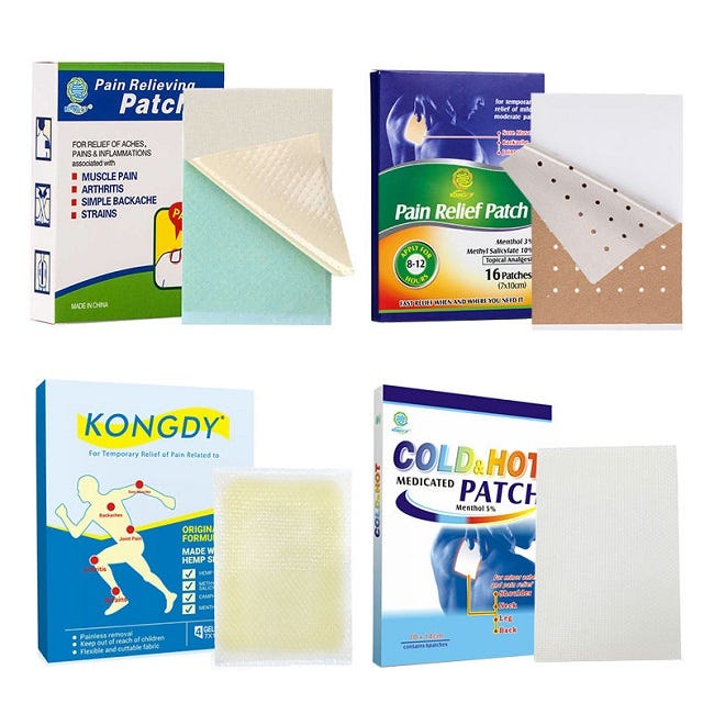 What types of pain relief patches are most effective for chronic back